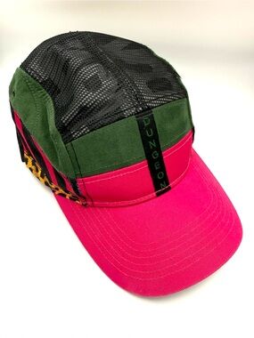 Dungeon Forward Sunika Kuraun 5-Panel Mesh Active Hat - Pink and Green